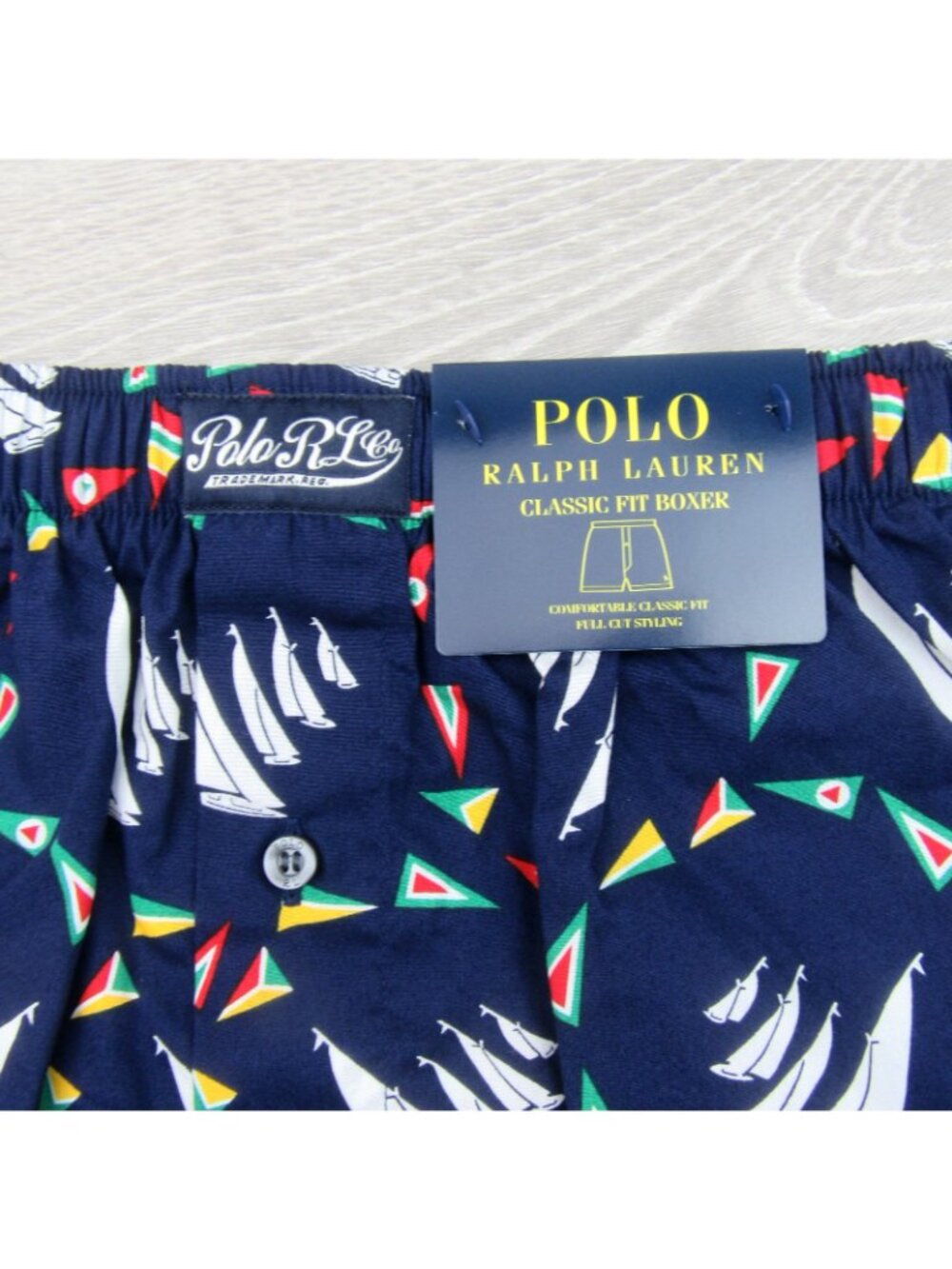 Polo Ralph Lauren Signature Windward Sail Print Boxer Shorts Mens Size Large NEW - Picture 3 of 7
